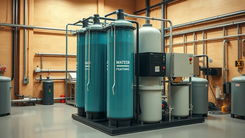 A professional industrial water filtration system for cleani