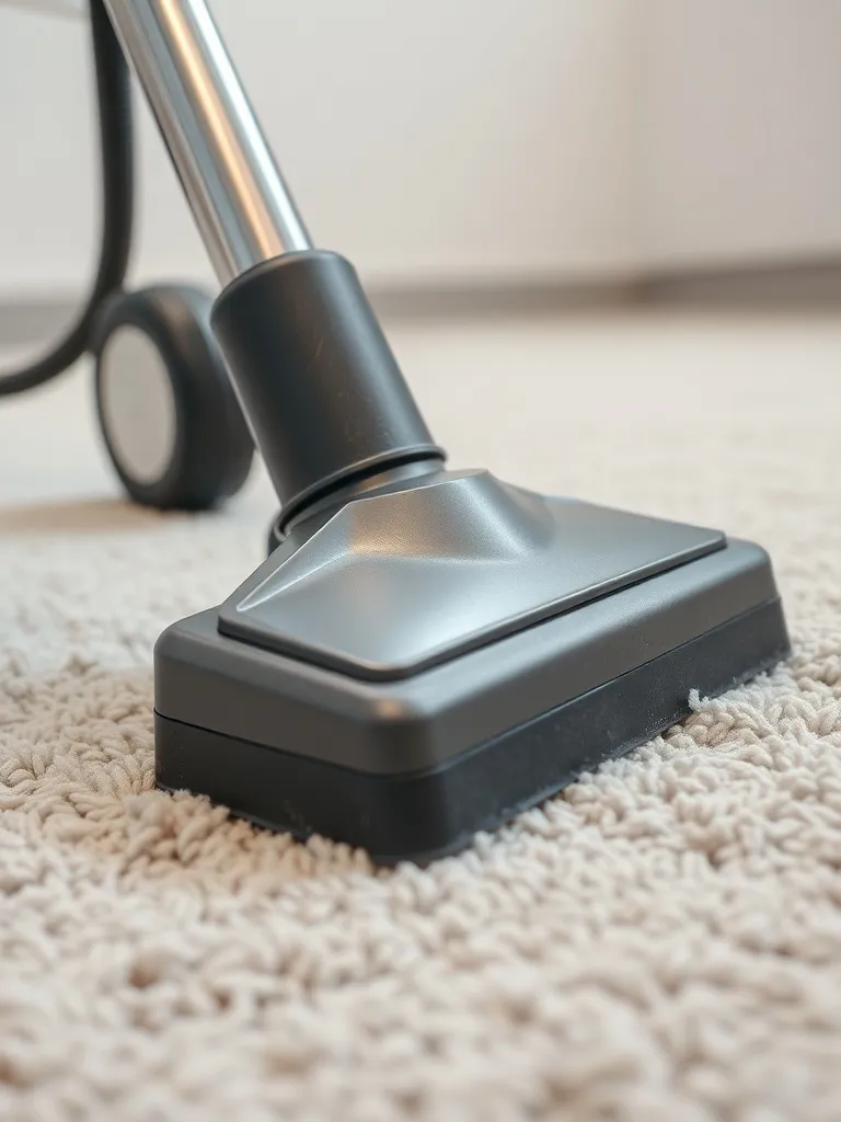 A close up of a professional cleaning machine nozzle on a cl